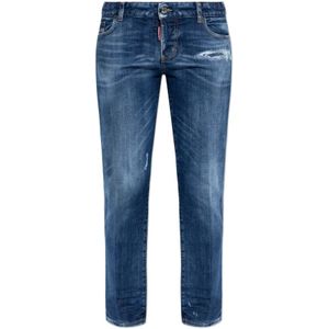 Dsquared2, Dames, Jeans, Blauw, Maat: 2XS Leer,