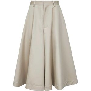 Bottega Veneta, Dames, Rokken, Grijs, Maat: XS Katoen,