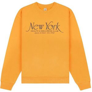 Sporty & Rich, Dames, Sweatshirts & Hoodies, Oranje, Maat: XS Katoen,