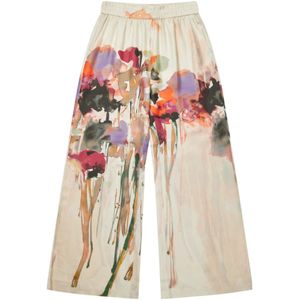 Munthe, Dames, Broeken, Veelkleurig, Maat: M Zijde,