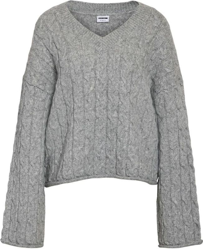 Noisy May, Dames, Truien, Grijs, Maat: M