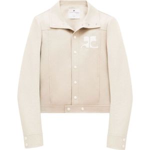 Courrèges, Heren, Jassen, Grijs, Maat: XL Katoen,