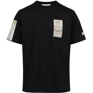 Iceberg, Heren, Tops, Zwart, Maat: XL Katoen,