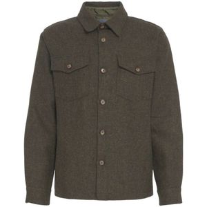 Portuguese Flannel, Heren, Jassen, Groen, Maat: L Wol,