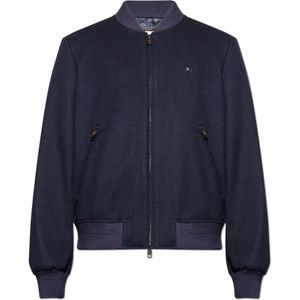 Burberry, Heren, Jassen, Blauw, Maat: M Wol,