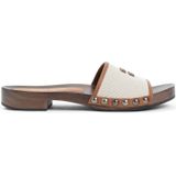 Miu Miu - Sandalen - Beige - Low Heel Open-Toe