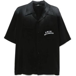 Amiri, Heren, Overhemden, Zwart, Maat: XL Modal,