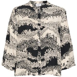 Saint Tropez, Dames, Blouses & Shirts, Veelkleurig, Maat: M Viscose,