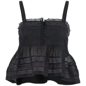 Isabel Marant Étoile - Ht 0542Fac 1J15E01Bk - Top - Zwart - 100% Katoen