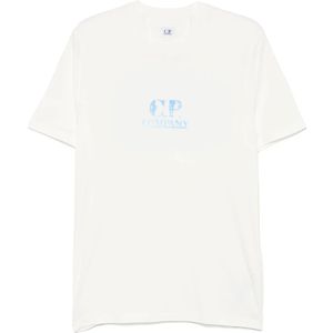 C.p. Company, Heren, Tops, Wit, Maat: L Gaze,