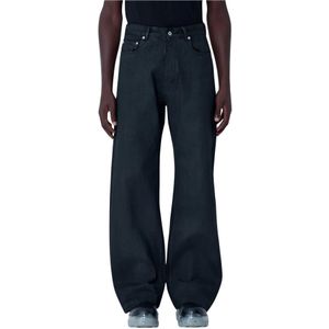 Rick Owens, Heren, Jeans, Zwart, Maat: W33 Katoen,
