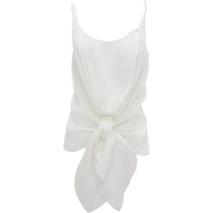 JW Anderson, Dames, Tops, Wit, Maat: 2XS Poliester,