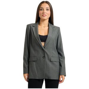 Iblues, Dames, Jassen, Grijs, Maat: S Viscose,