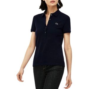 Lacoste, Dames, Tops, Blauw, Maat: S Katoen,