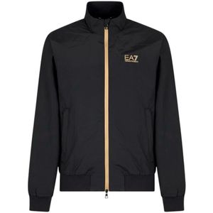 Emporio Armani Ea7, Heren, Jassen, Zwart, Maat: 2XL