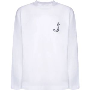 Jacquemus Witte T-shirts & Polo's voor Mannen , White , Heren , Maat: S