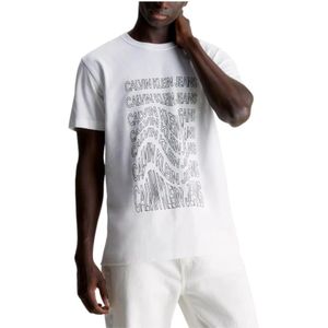 Calvin Klein, Heren, Tops, Wit, Maat: XL Katoen,