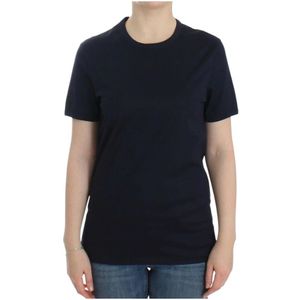 Ermanno Scervino, Dames, Tops, Blauw, Maat: M Katoen,