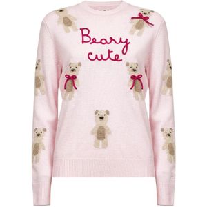 MC2 Saint Barth, Dames, Truien, Roze, Maat: M Wol,