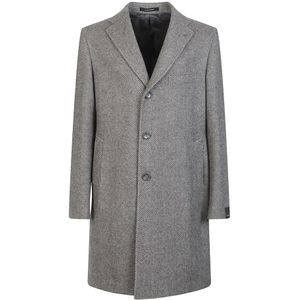 Tagliatore, Heren, Mantels, Grijs, Maat: L Wol,
