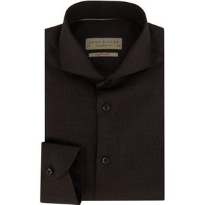 John Miller, Heren, Overhemden, Zwart, Maat: 5XL Katoen,