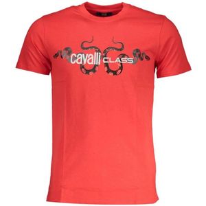 Cavalli Class, Heren, Tops, Rood, Maat: L Katoen,