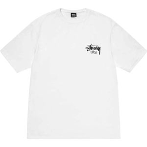 Stüssy, Heren, Tops, Wit, Maat: L Katoen,