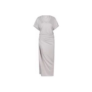 Dante 6 Elegante gedetailleerde midi-jurk , White , Dames , Maat: L