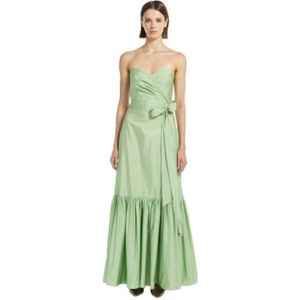 Max Mara, Dames, Jurken, Groen, Maat: M Zijde,