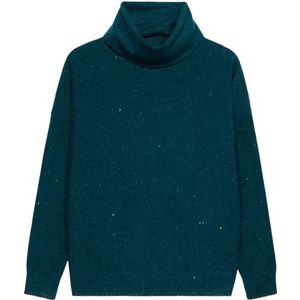 Oltre, Dames, Truien, Blauw, Maat: S/M Leer,