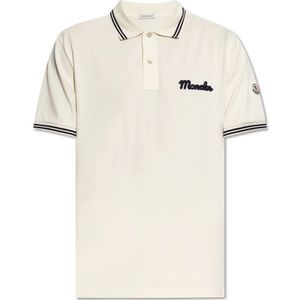 Moncler, Heren, Tops, Beige, Maat: 2XL Katoen,