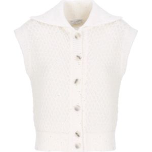 Peserico, Dames, Truien, Wit, Maat: XS Wol,