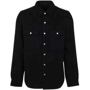 Rick Owens, Heren, Jassen, Zwart, Maat: M Katoen,