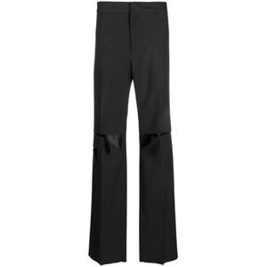 Givenchy, Heren, Broeken, Grijs, Maat: L Wol,