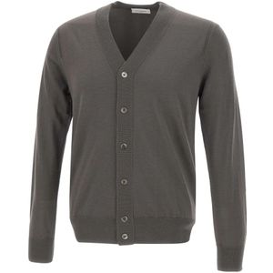 Paolo Pecora, Heren, Truien, Grijs, Maat: S Wol,