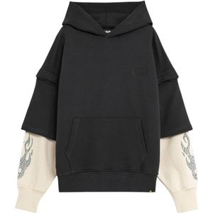 Barrow, Heren, Sweatshirts & Hoodies, Zwart, Maat: XS Katoen,