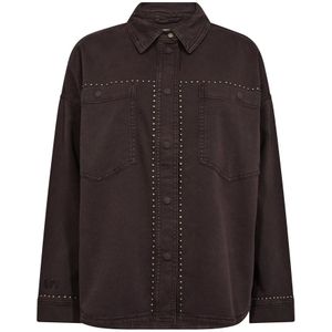 MOS Mosh, Dames, Blouses & Shirts, Bruin, Maat: S Denim,