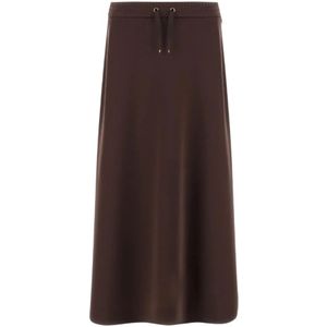 Herno, Dames, Rokken, Bruin, Maat: XS Satijn,