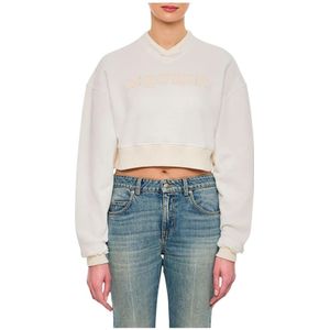 Alexander McQueen, Dames, Sweatshirts & Hoodies, Wit, Maat: S Katoen,