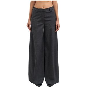 TheLatest, Dames, Broeken, Grijs, Maat: 2XS