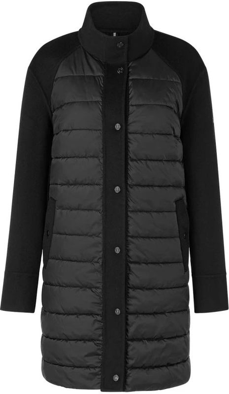 Marc Cain - Mantel - Zwart - Dames - Wolmix - Knielang