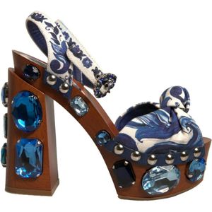 Dolce & Gabbana - Veelkleurig - Plateausandalen - Dames