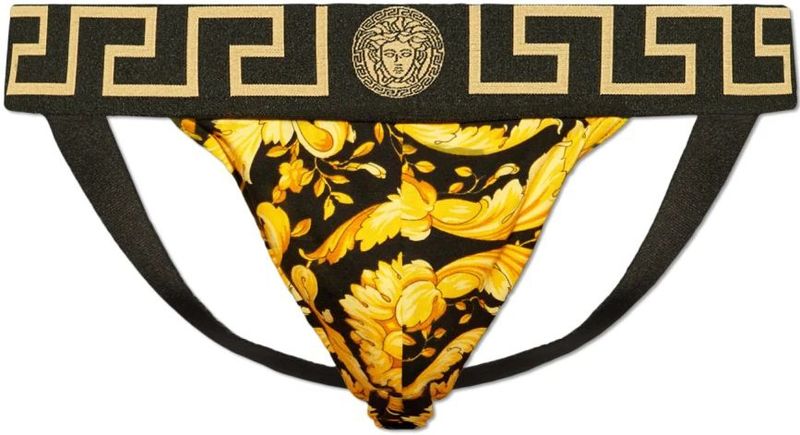 VERSACE - Slip - Beige - Bloemenprint - Toque