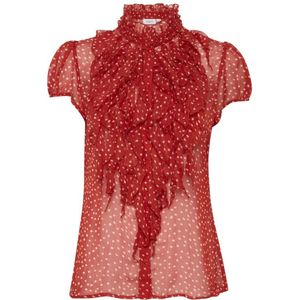 Saint Tropez, Dames, Blouses & Shirts, Rood, Maat: L