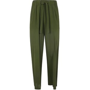 Semicouture, Dames, Broeken, Groen, Maat: XS Zijde,