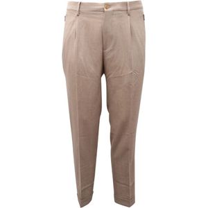 Etro, Heren, Broeken, Beige, Maat: XL Wol,