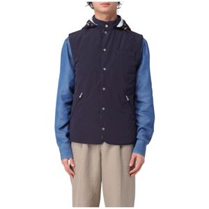 Brunello Cucinelli, Heren, Jassen, Blauw, Maat: 3XL
