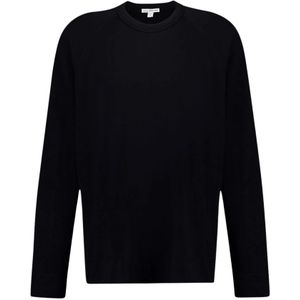 James Perse, Heren, Sweatshirts & Hoodies, Zwart, Maat: XL Katoen,