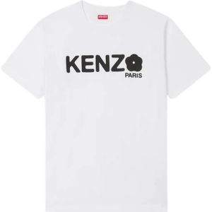 Kenzo, Dames, Tops, Wit, Maat: S Katoen,