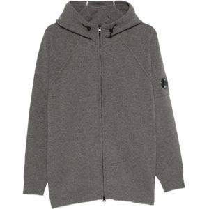 C.p. Company, Heren, Sweatshirts & Hoodies, Grijs, Maat: 2XL Wol,